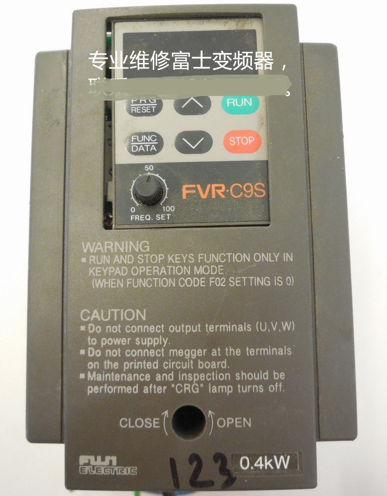 富士變頻調(diào)速器過流 過壓 過載維修 富士FVR0.4C9S-7EN變頻器維修